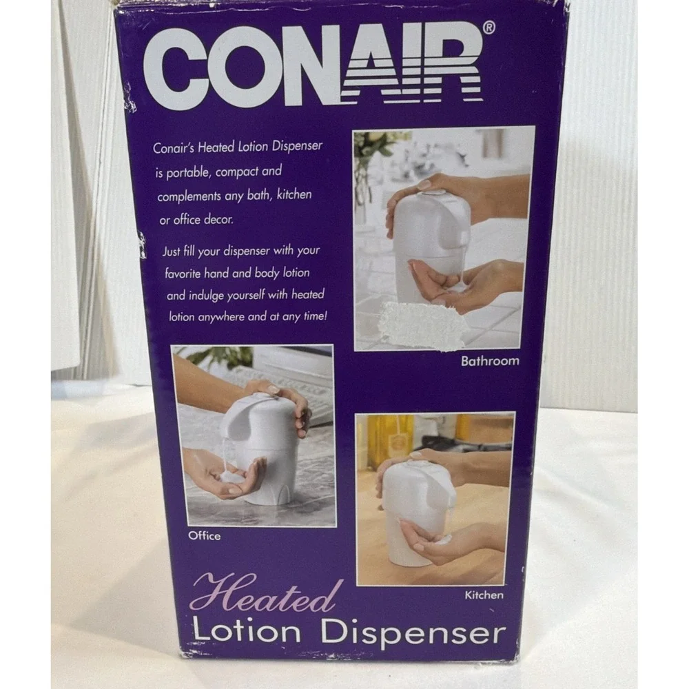 Conair Heated Hot Lotion Dispenser Warmer Body Hand Baby‎ HLD20P Pearlized